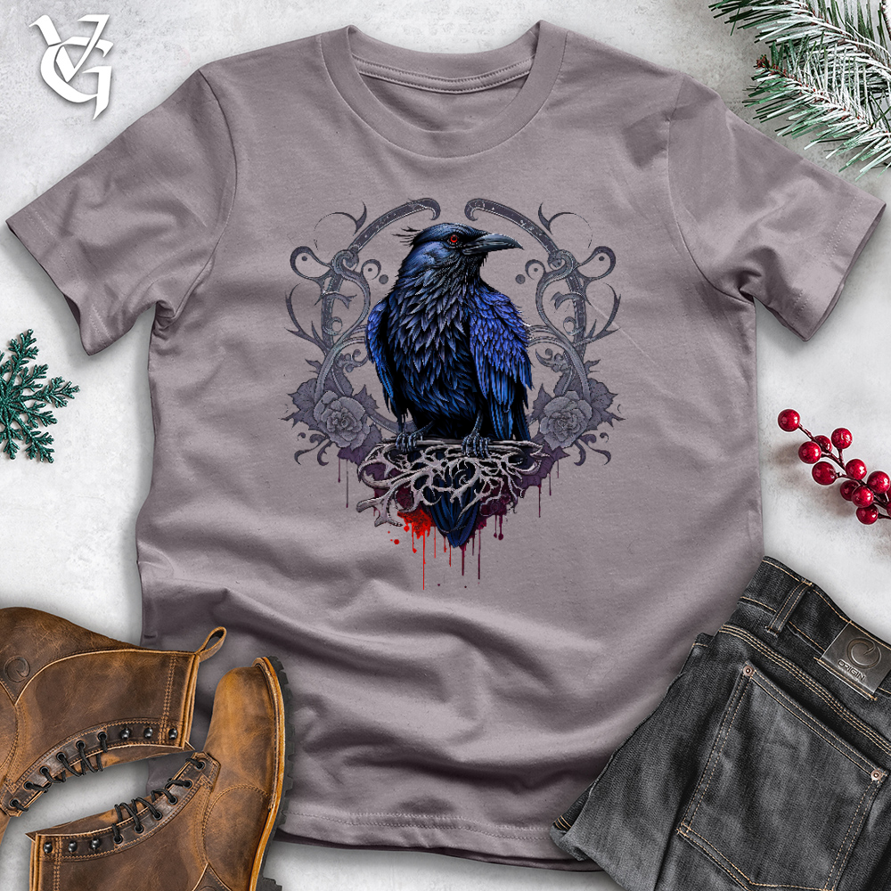Viking Goods Odins Raven Cotton Tee Storm / L