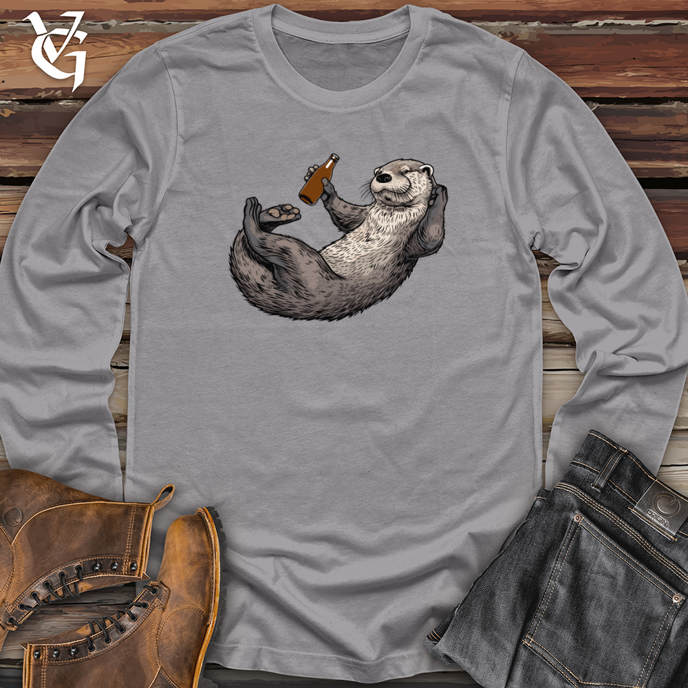 Viking Goods Otter Relaxation Ale Long Sleeve Storm / L