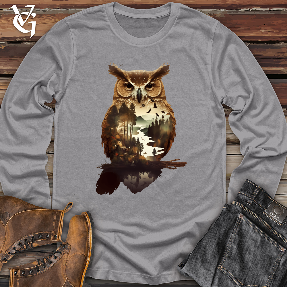 Viking Goods Owl of the River Long Sleeve Storm / L