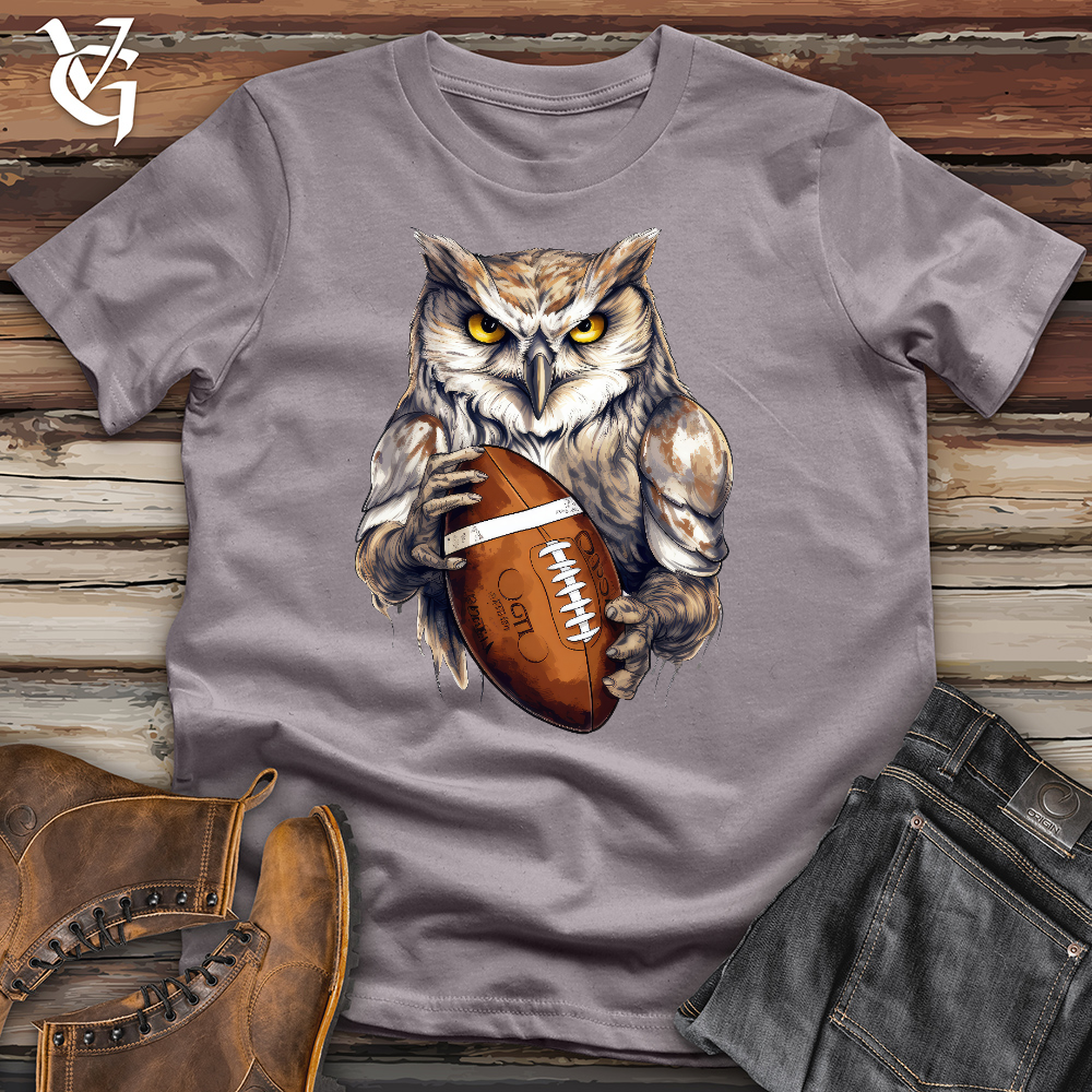 Viking Goods Owl Quarterback Cotton Tee Storm / L