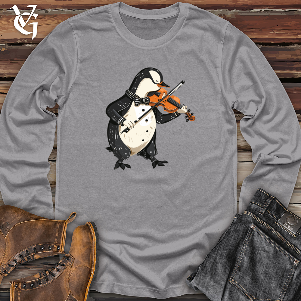 Viking Goods Penguin Violin Virtuoso Long Sleeve Storm / L