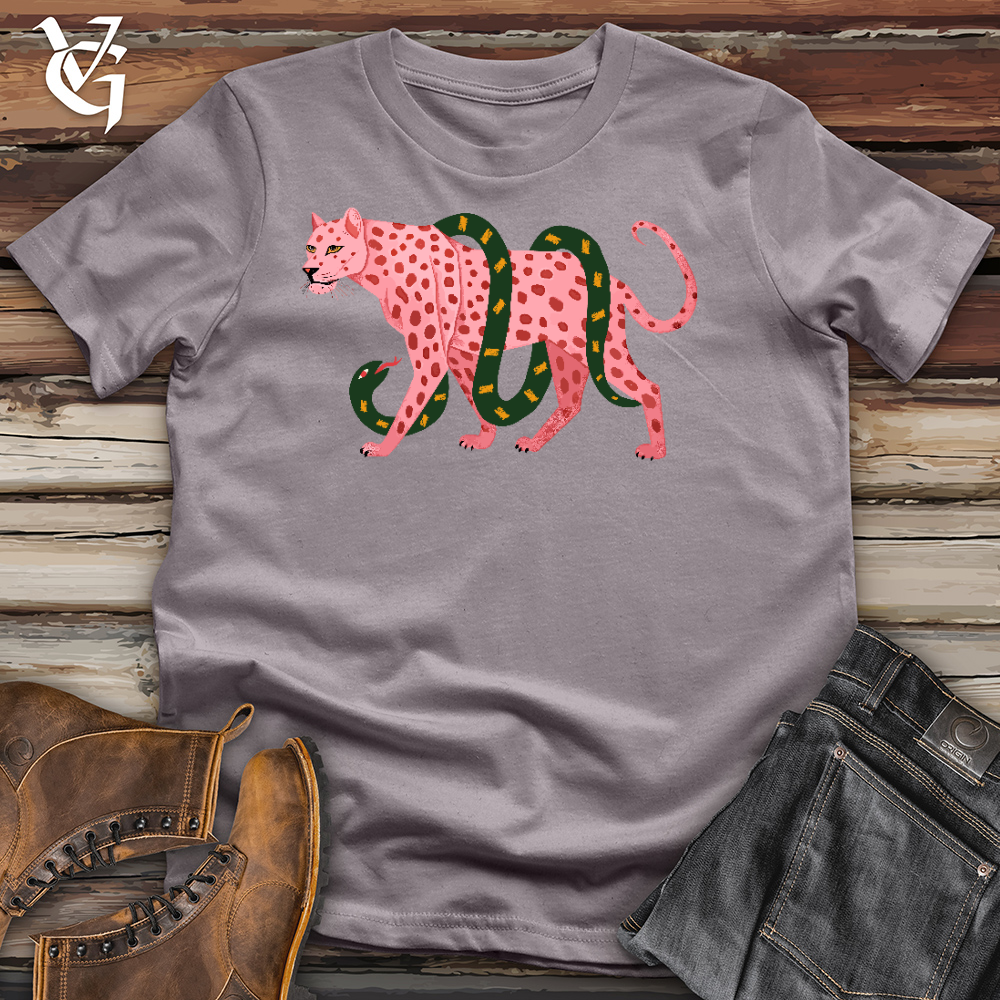 Viking Goods Pink Cheetah Cotton Tee Storm / L