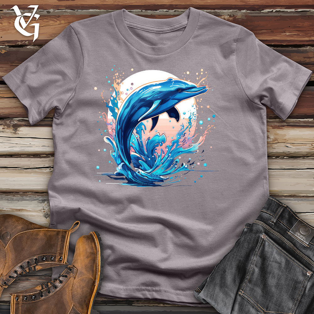 Viking Goods Serene Dolphin Cotton Tee Storm / L