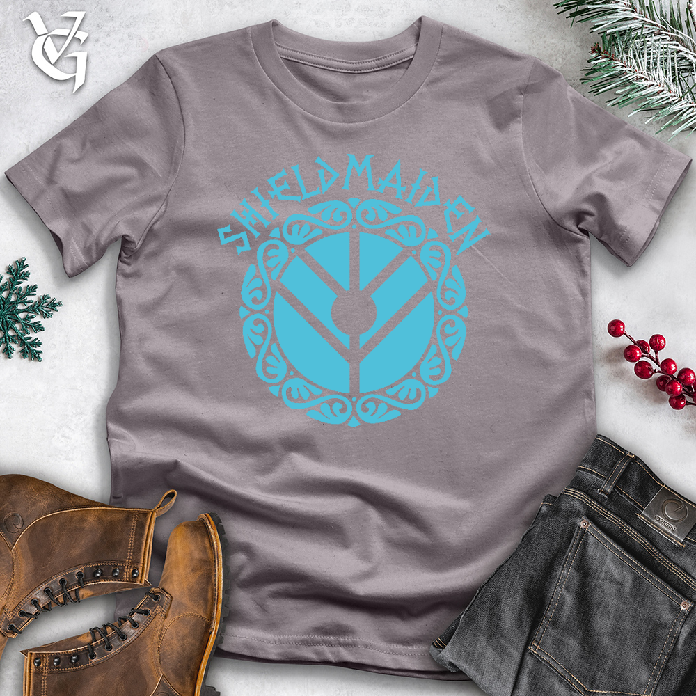 Viking Goods Shield Maiden Cotton Tee Storm / L