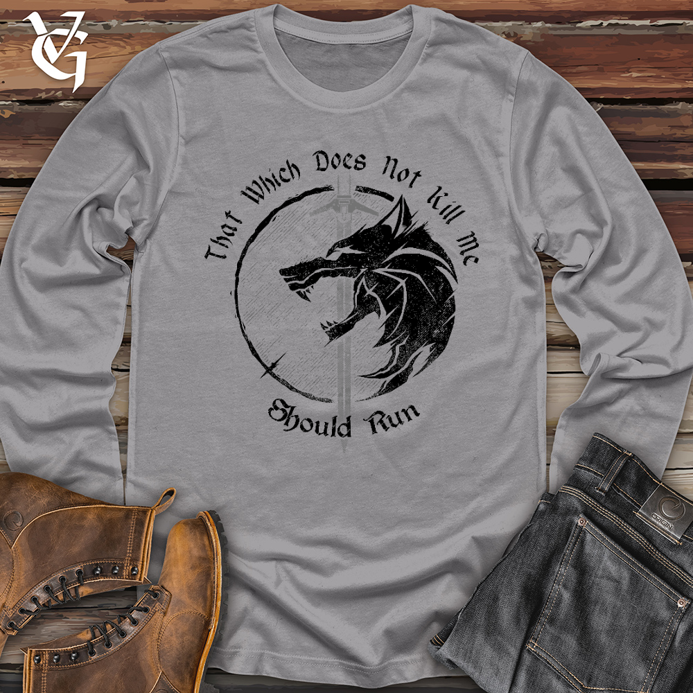 Viking Goods Should Run Wolf Long Sleeve Storm / L