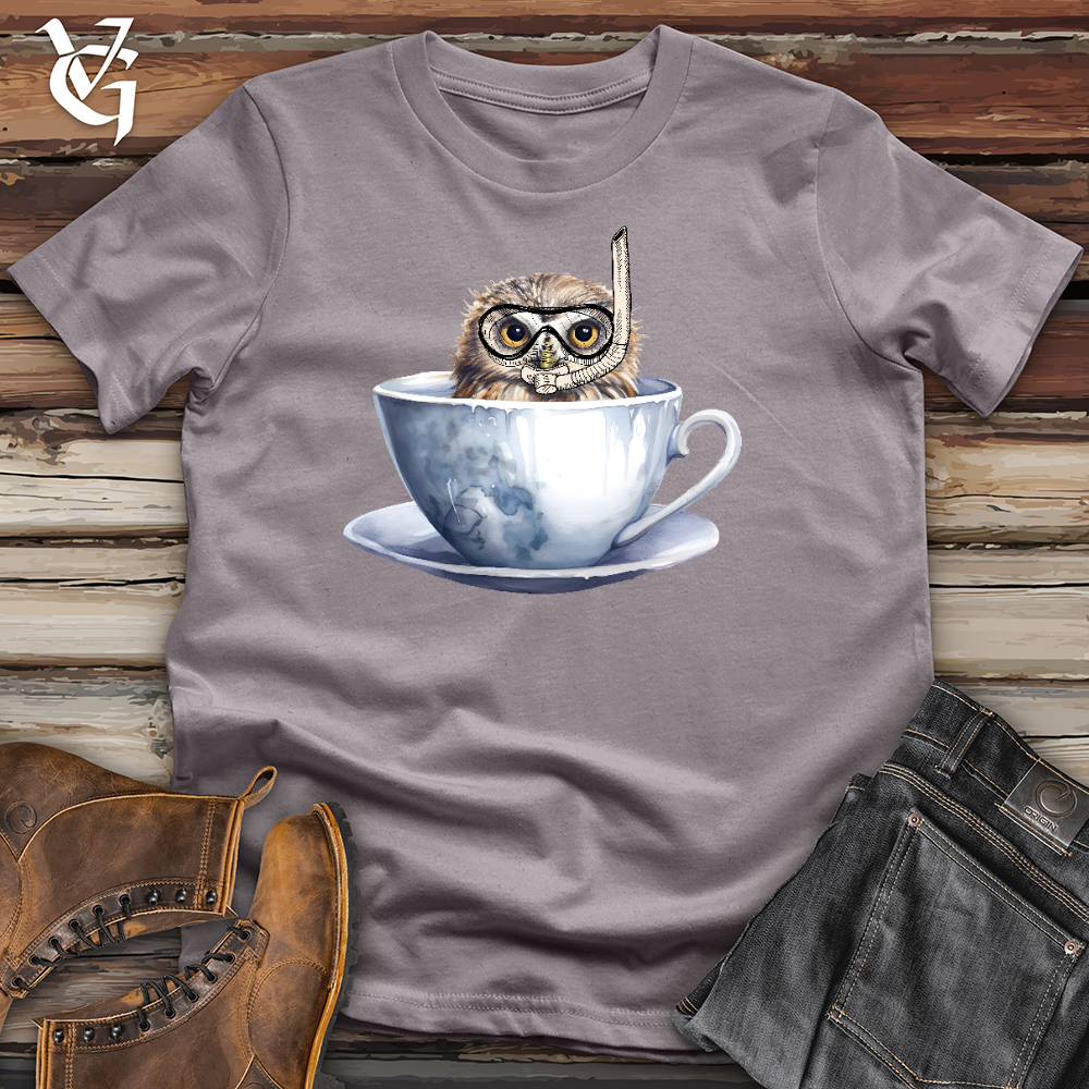 Viking Goods Snorkeling Owl Cotton Tee Storm / L