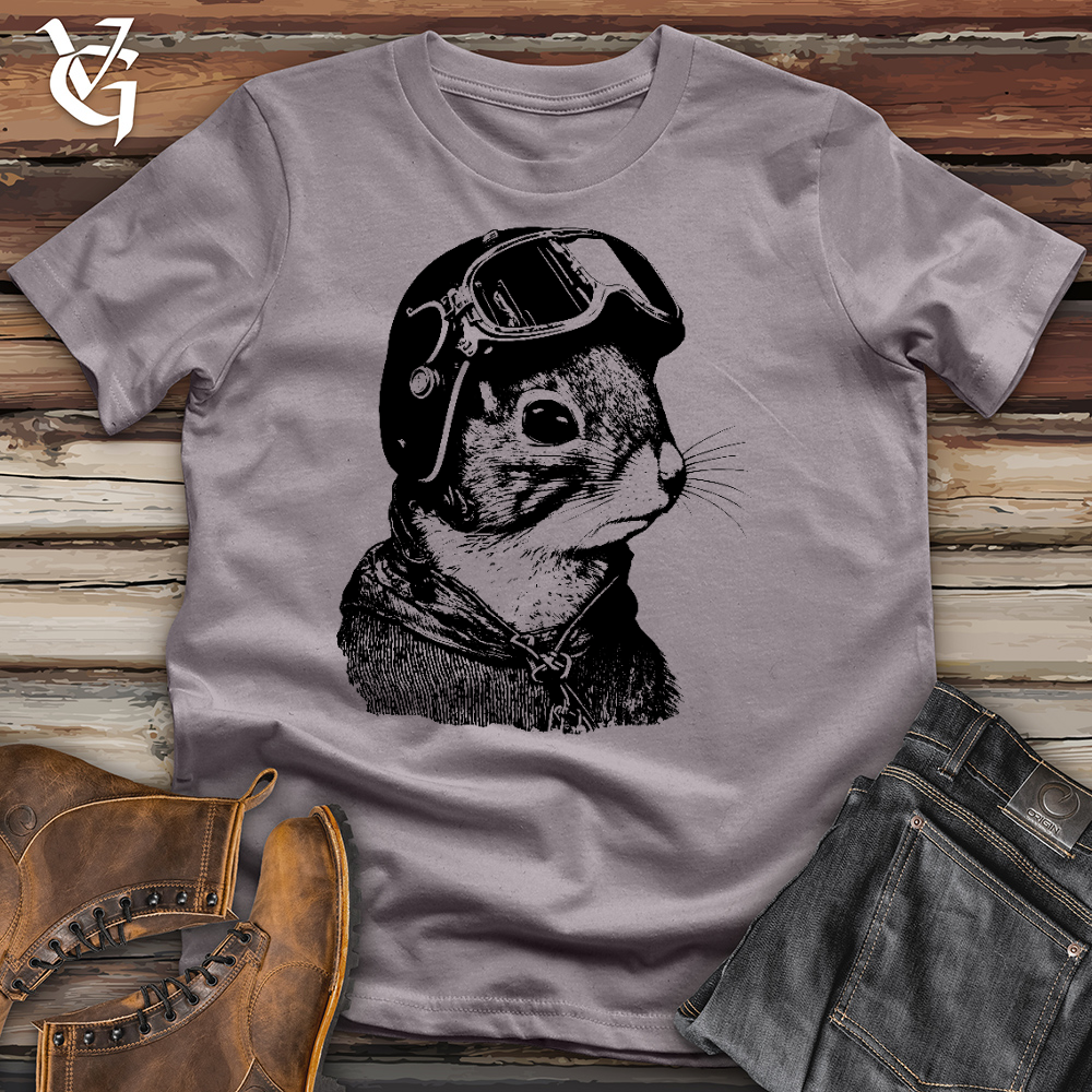 Viking Goods Squirrel Fighter Pilot Cotton Tee Storm / L