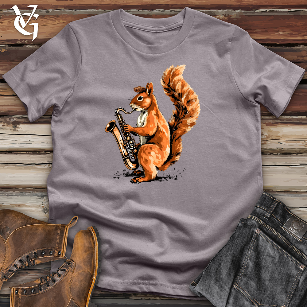 Viking Goods Squirrel Playing The Saxophone Cotton Tee Storm / L