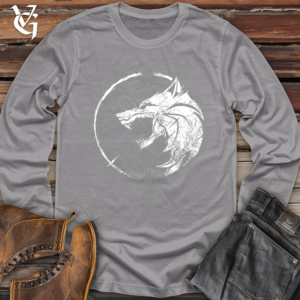 Viking Goods Sword and the Wolf Long Sleeve Storm / L