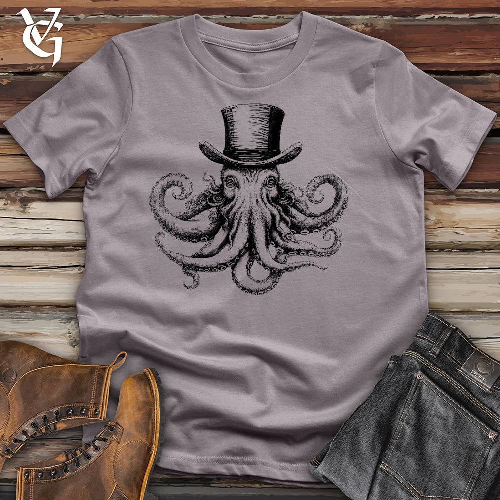 Viking Goods Top Hat Octopus Cotton Tee Storm / L