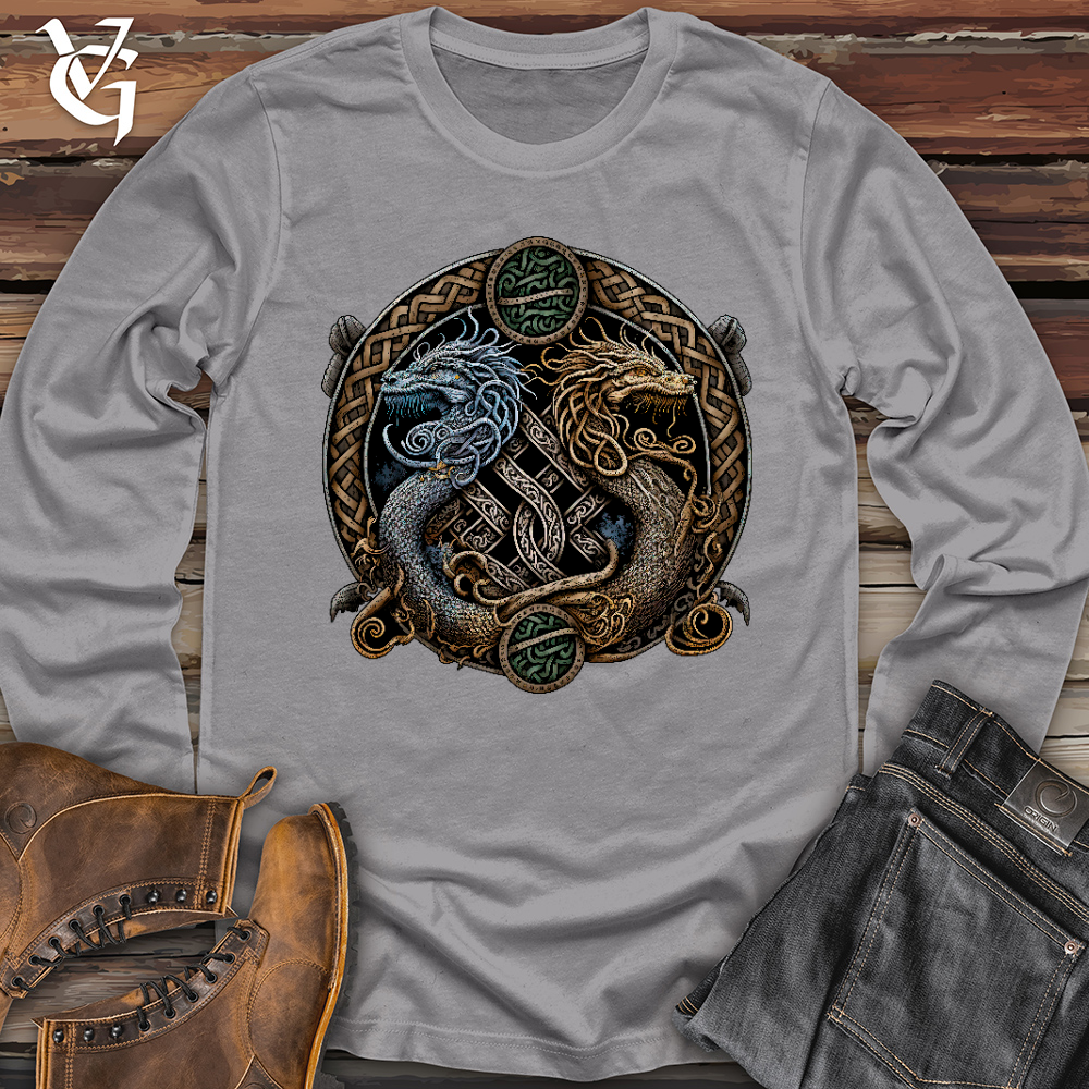 Viking Goods Two Dragons Long Sleeve Storm / L