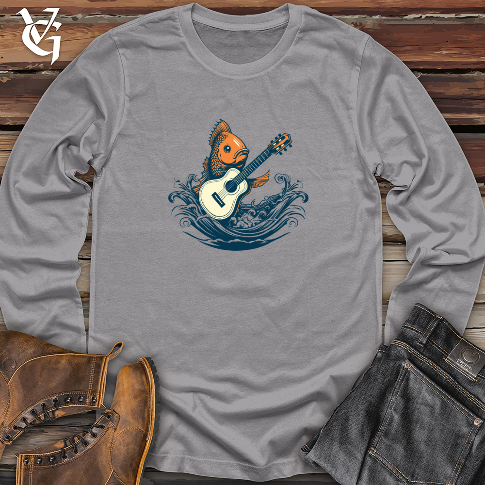 Viking Goods Vintage Groovefish 01 Long Sleeve Storm / L