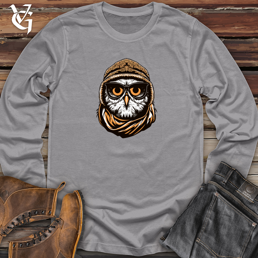 Viking Goods Vintage Ski Mask Owl Long Sleeve Storm / L
