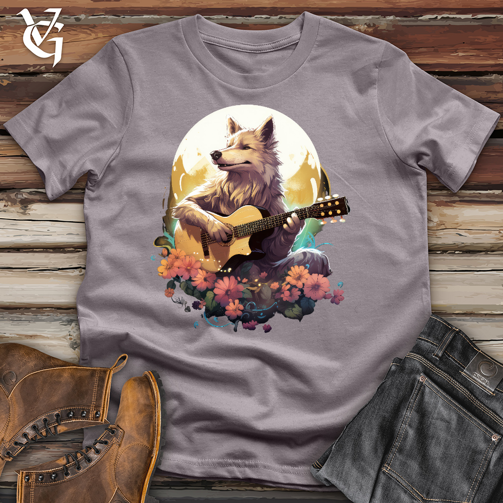 Viking Goods Wolf Guitarist Cotton Tee Storm / L