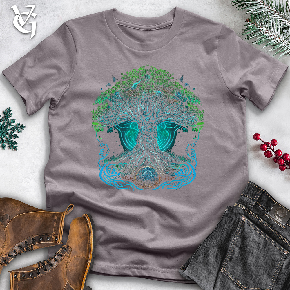 Viking Goods Yggdrasil Spirit Tree Cotton Tee Storm / L