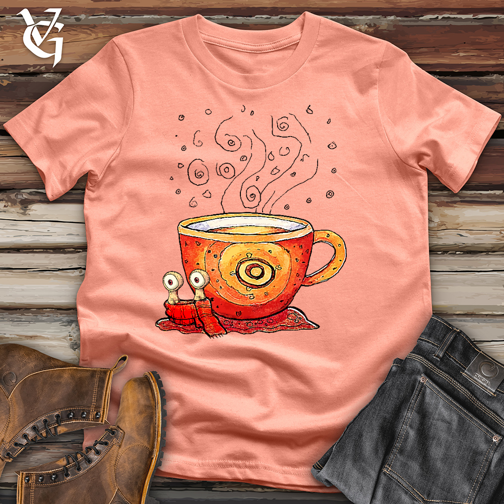 Viking Goods Coffee Snail Cotton Tee Sunset / L