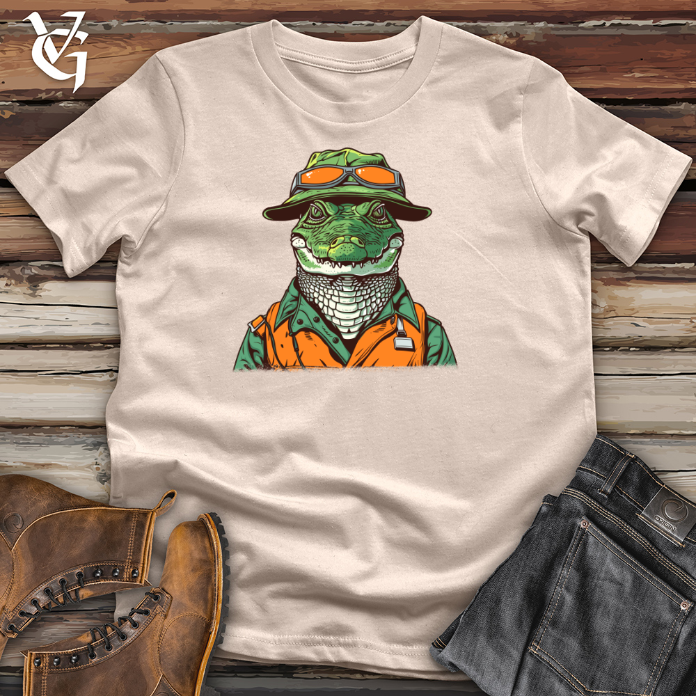 Viking Goods Alligator Adventure Guide Cotton Tee Tan / L