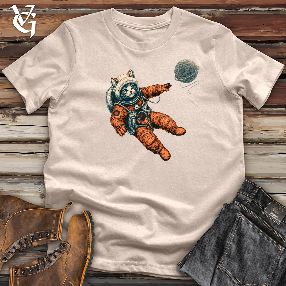 Viking Goods Astronaut Kitty Cotton Tee Tan / L