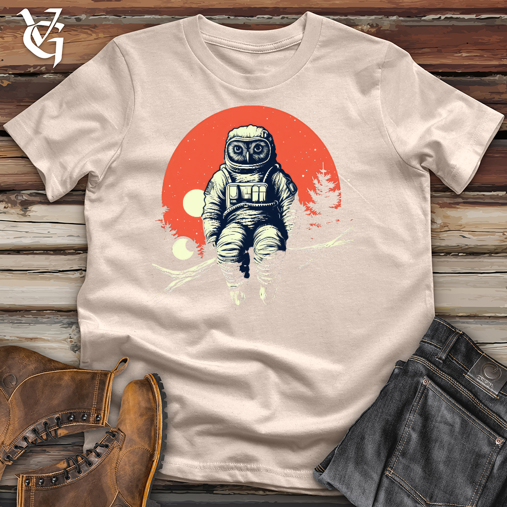 Viking Goods Astronaut Owl Cotton Tee Tan / L