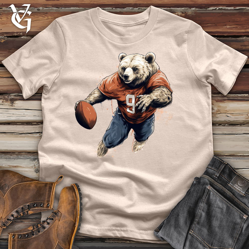 Viking Goods Bear Quarterback Cotton Tee Tan / L