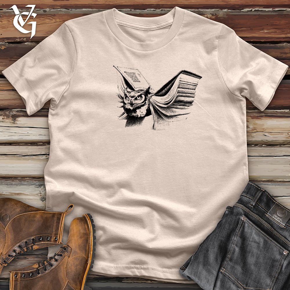 Viking Goods Booked Wing Owl Cotton Tee Tan / L
