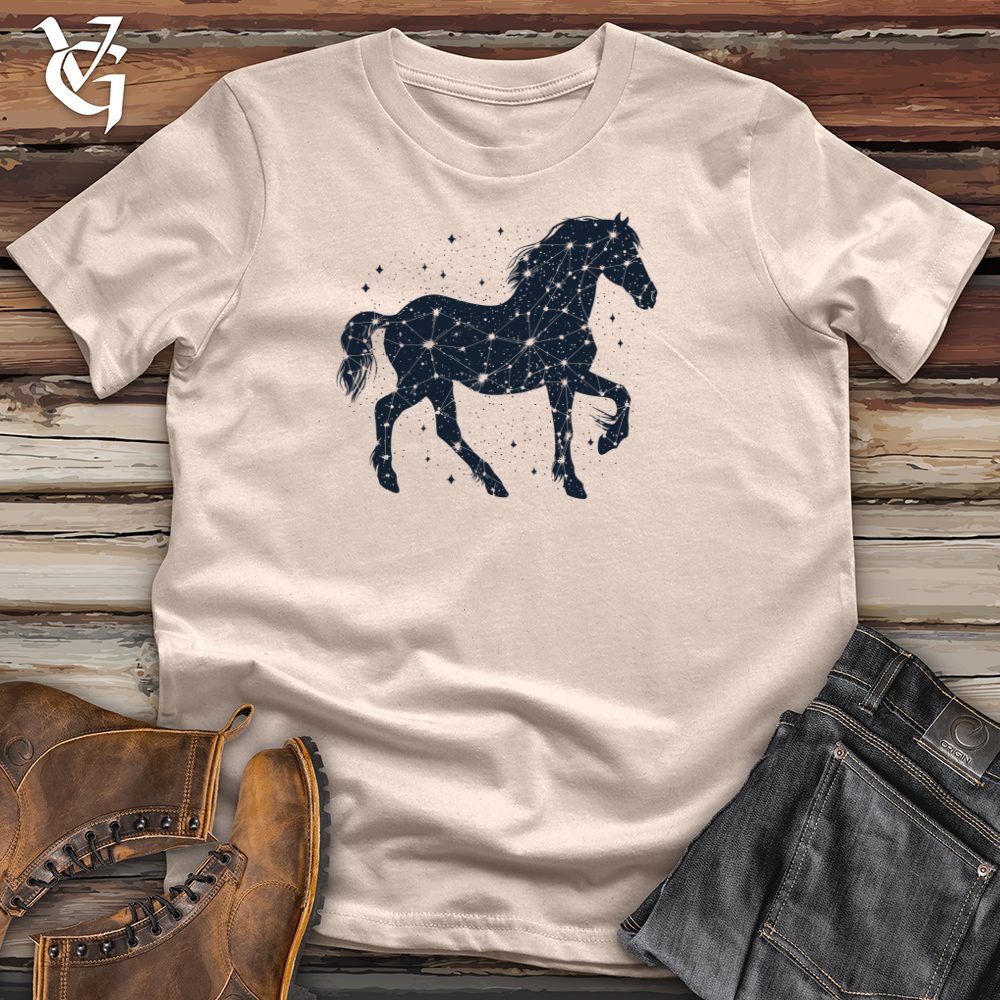 Viking Goods Constellation Equine Majesty Cotton Tee Tan / L