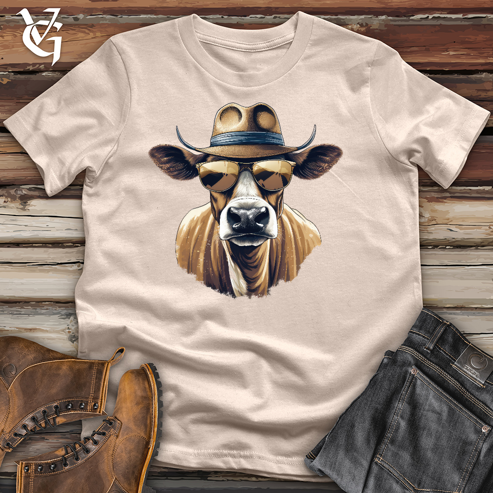 Viking Goods Cow Man Jones Cotton Tee Tan / L