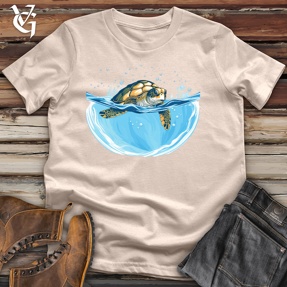 Viking Goods Crystal Clear Turtle Cotton Tee Tan / L