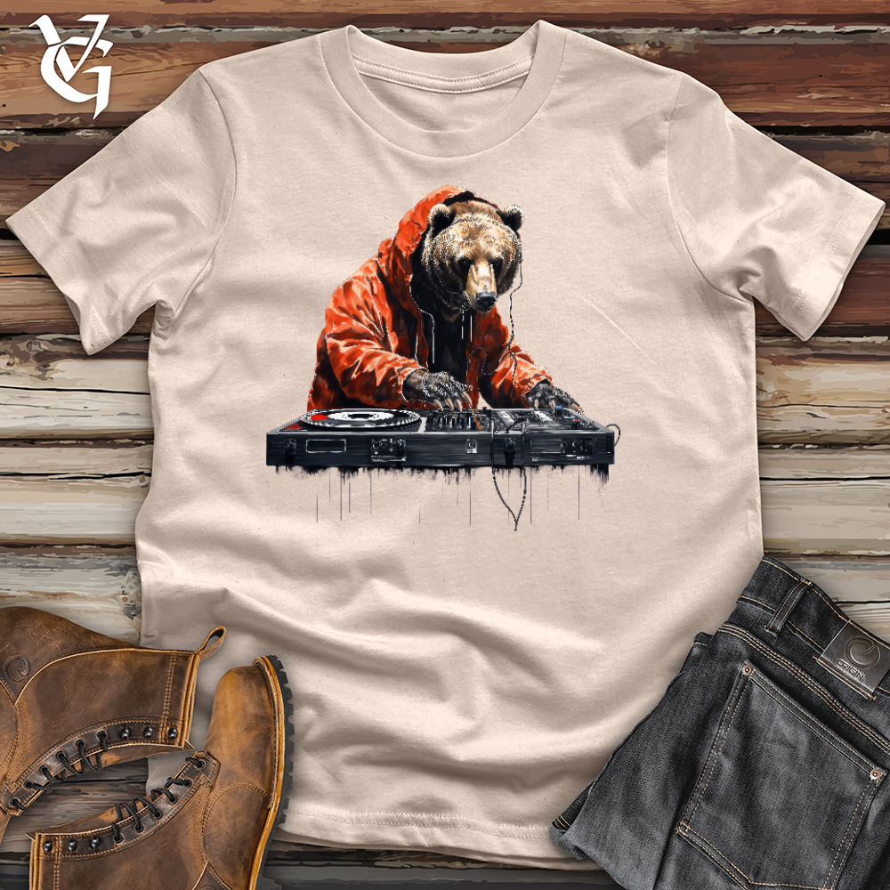 Viking Goods Dj Beary Bear Cotton Tee Tan / L