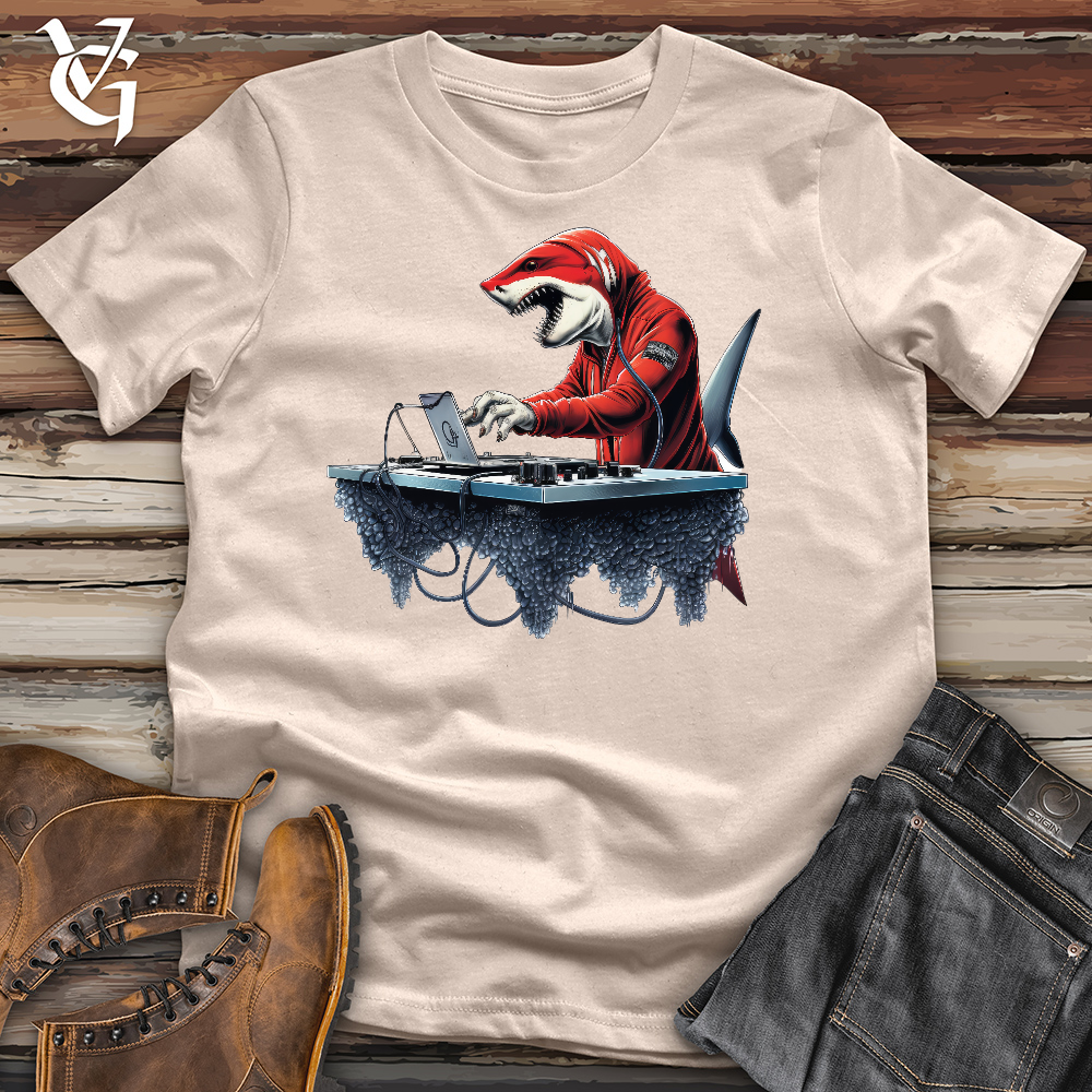 Viking Goods Dj Shark Cotton Tee Tan / L