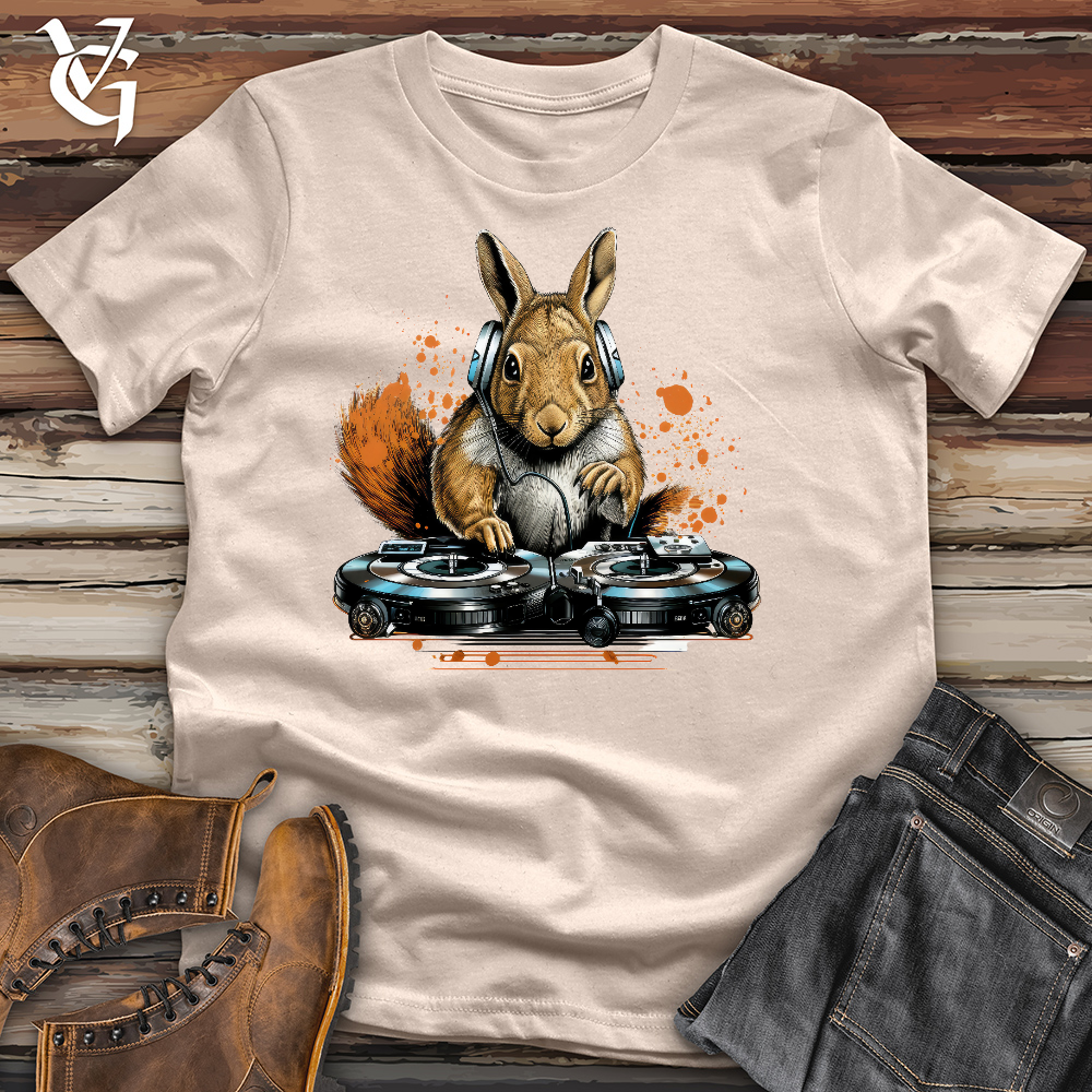 Viking Goods Dj Squirrel Cotton Tee Tan / L