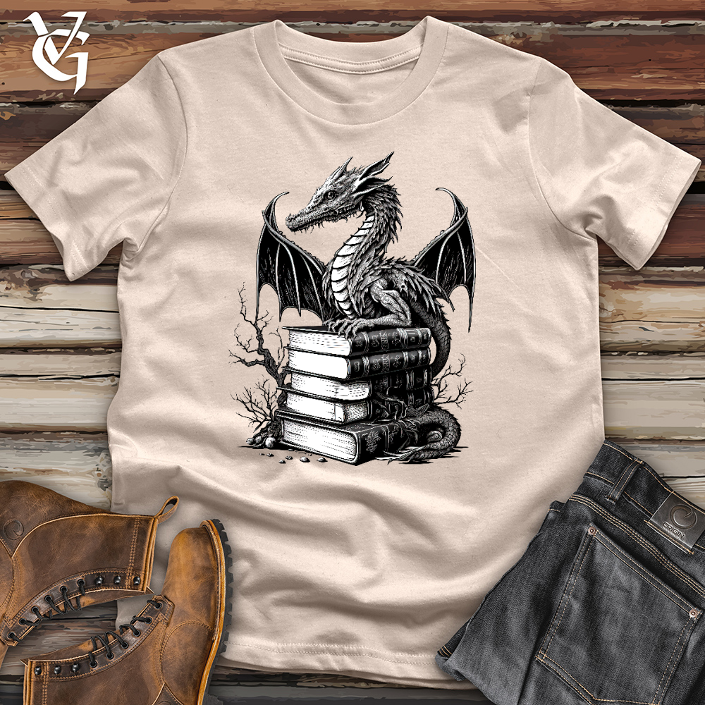 Viking Goods Dragon Professor Cotton Tee Tan / L
