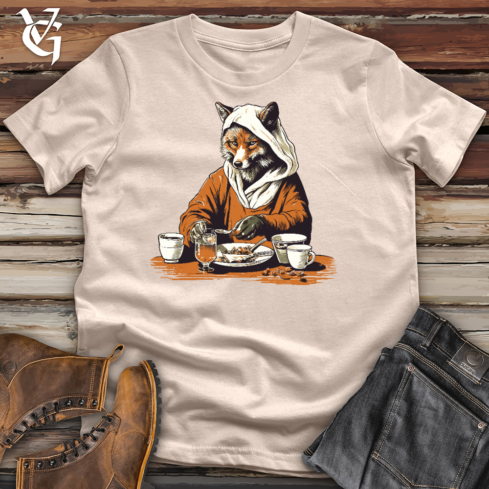 Viking Goods Drinking Fox Cotton Tee Tan / L