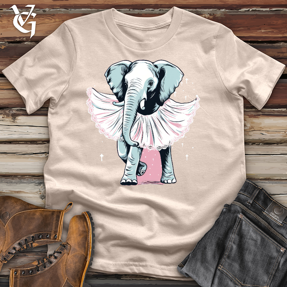Viking Goods Elephant Ballerina Cotton Tee Tan / L