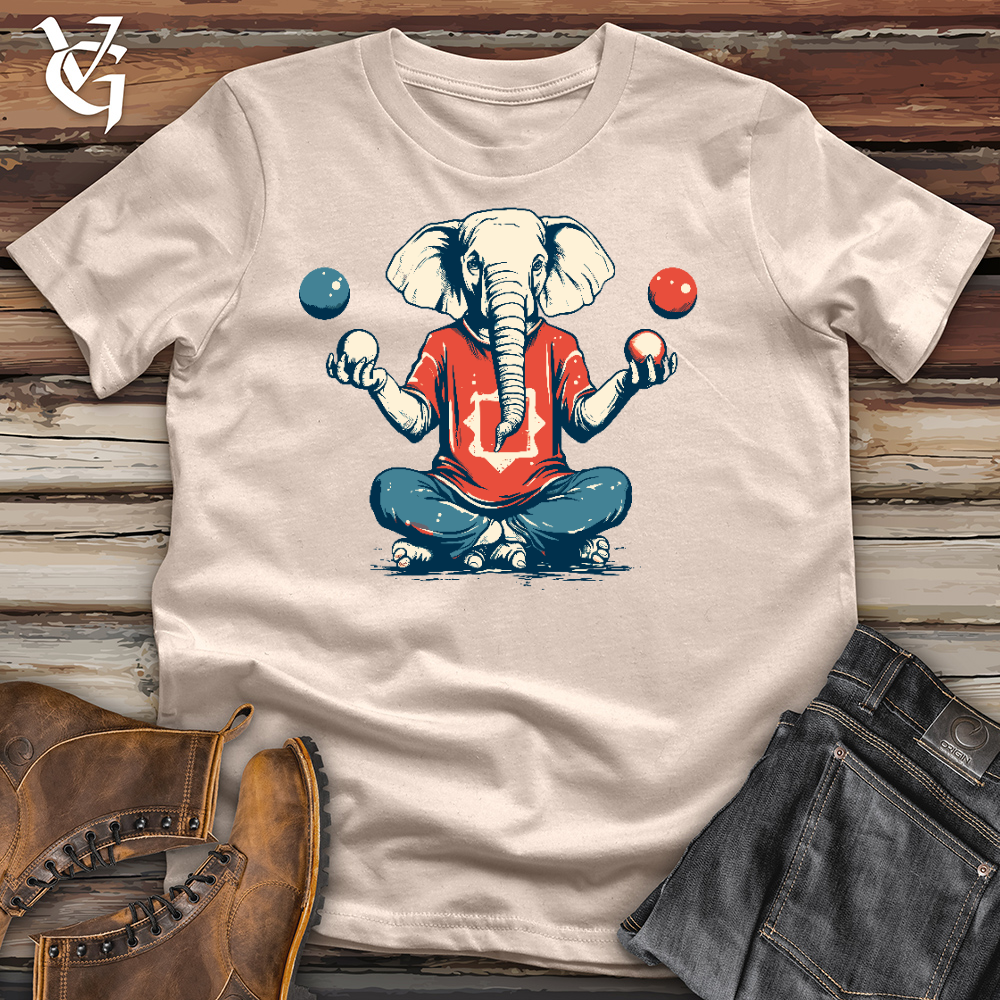 Viking Goods Elephant Playing Cotton Tee Tan / L