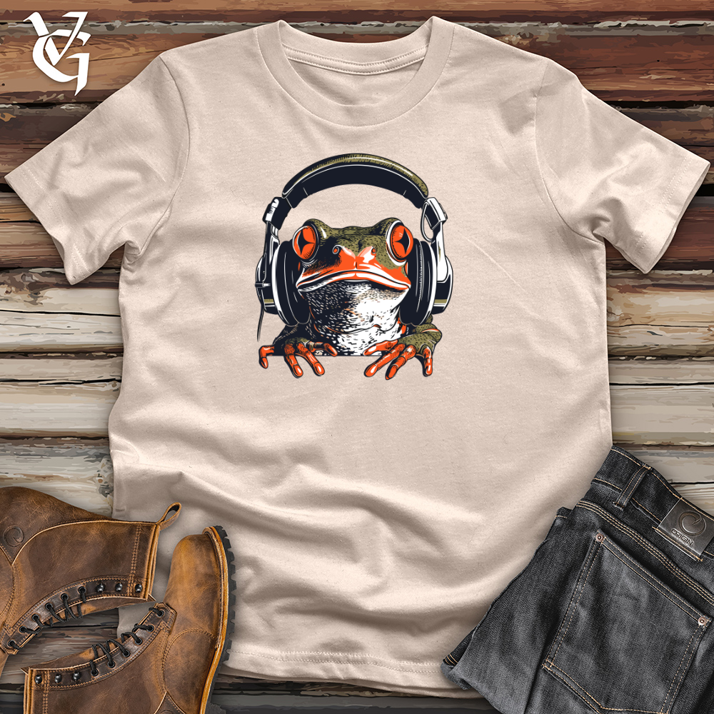 Viking Goods Frog Pond Beat Headphone Rhythm Cotton Tee Tan / L