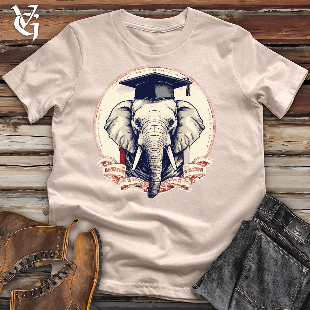 Viking Goods Graduating Elephant Cotton Tee Tan / L