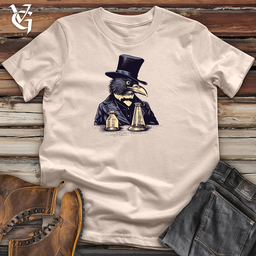 Viking Goods Inquisitive Raven Researcher Cotton Tee Tan / L