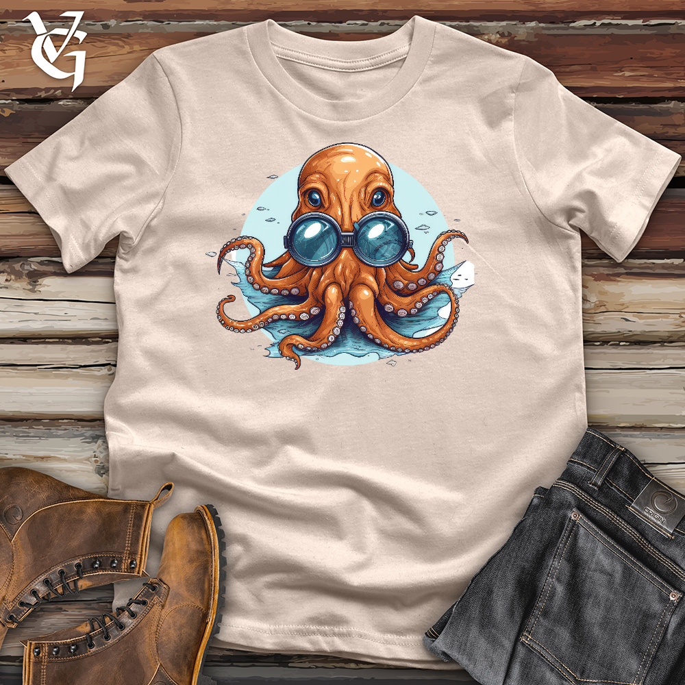 Viking Goods Inspector Octopus Cotton Tee Tan / L