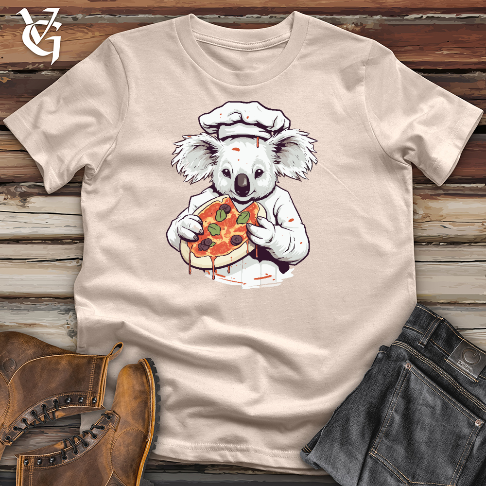 Viking Goods Koala Pizza Chef Cotton Tee Tan / L