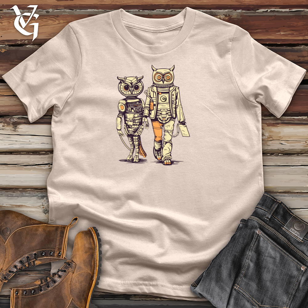 Viking Goods Mech Owl Companion Cotton Tee Tan / L