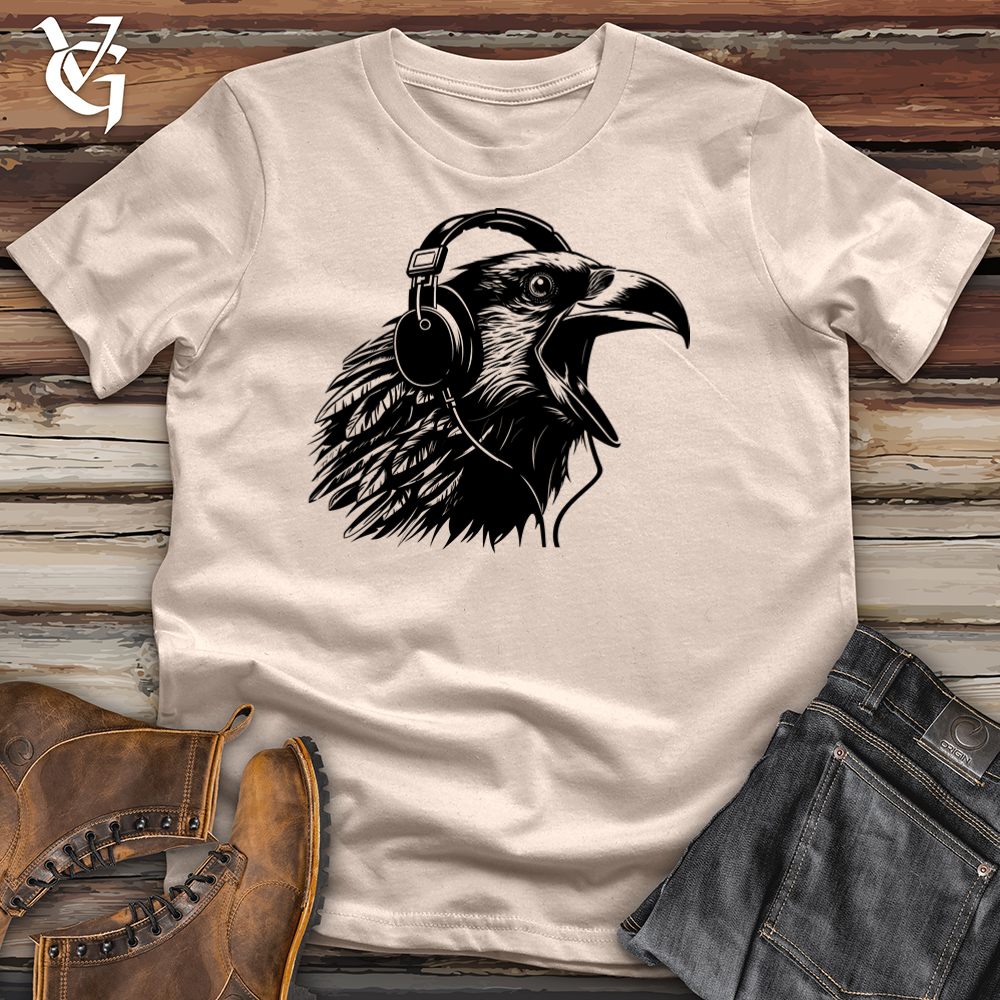 Viking Goods Mic- Check Raven Beats Cotton Tee Tan / L