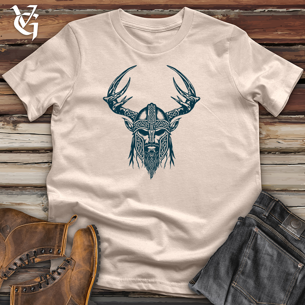 Viking Goods Nordic Horned Guardian Cotton Tee Tan / L