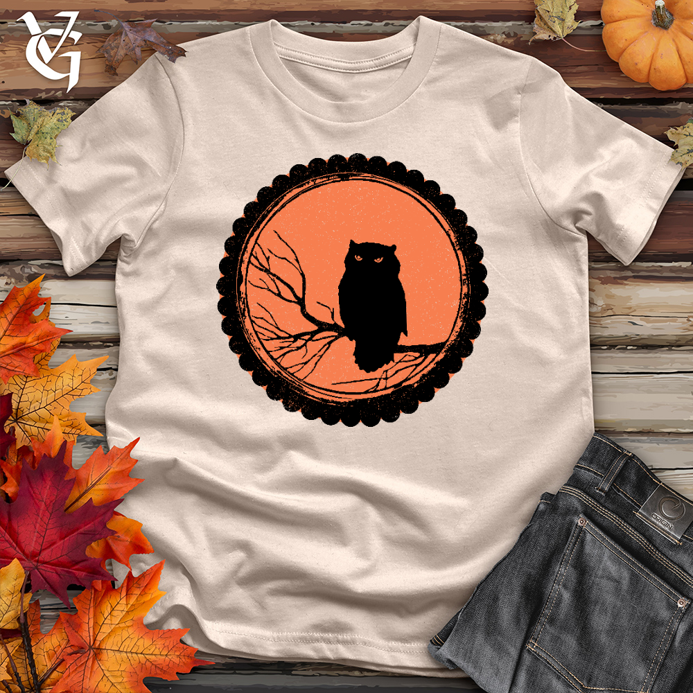 Viking Goods O'hallow's Owl Cotton Tee Tan / L