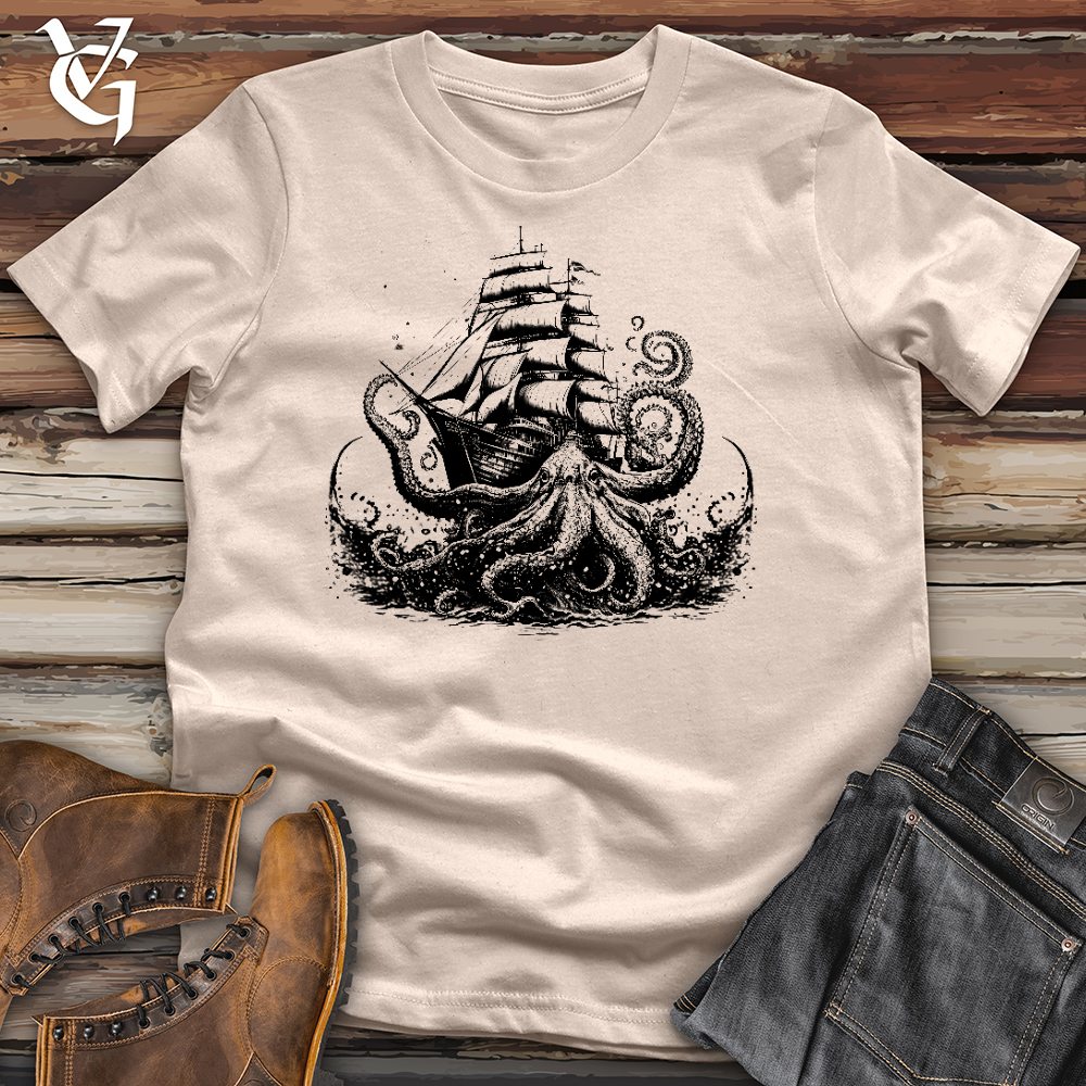 Viking Goods Octopus Voyager Cotton Tee Tan / L