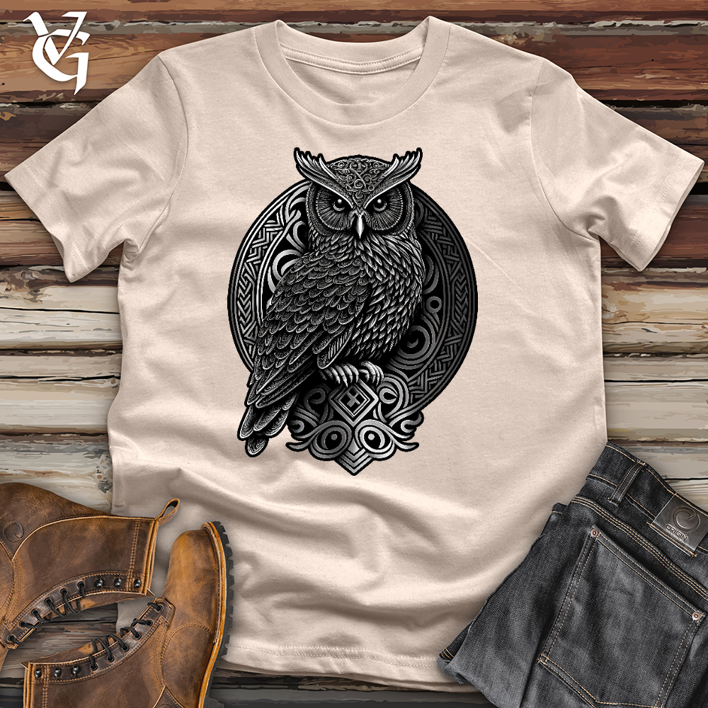 Viking Goods Ominous Owl Cotton Tee Tan / L