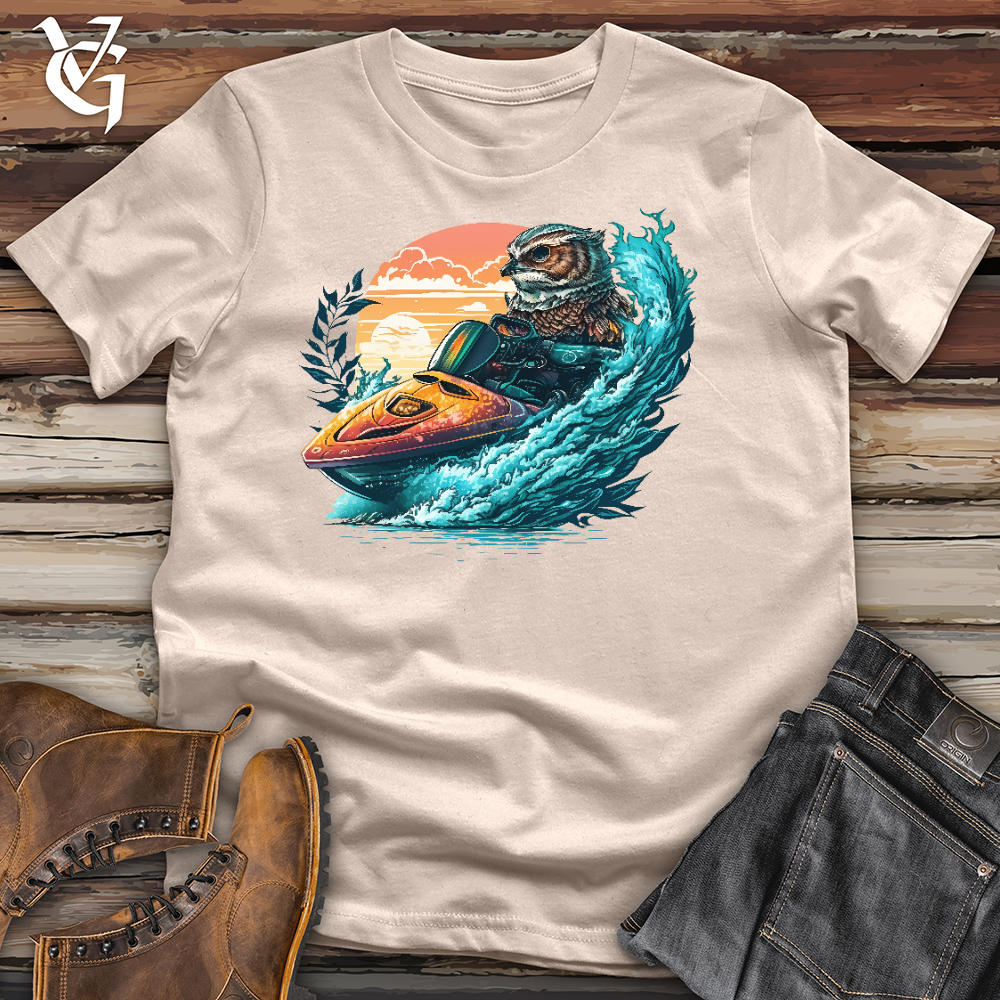 Viking Goods Owl Jet Ski Cotton Tee Tan / L