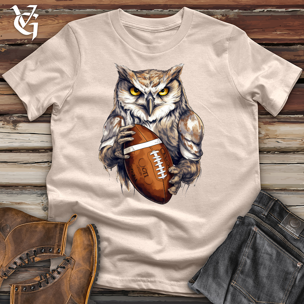 Viking Goods Owl Quarterback Cotton Tee Tan / L
