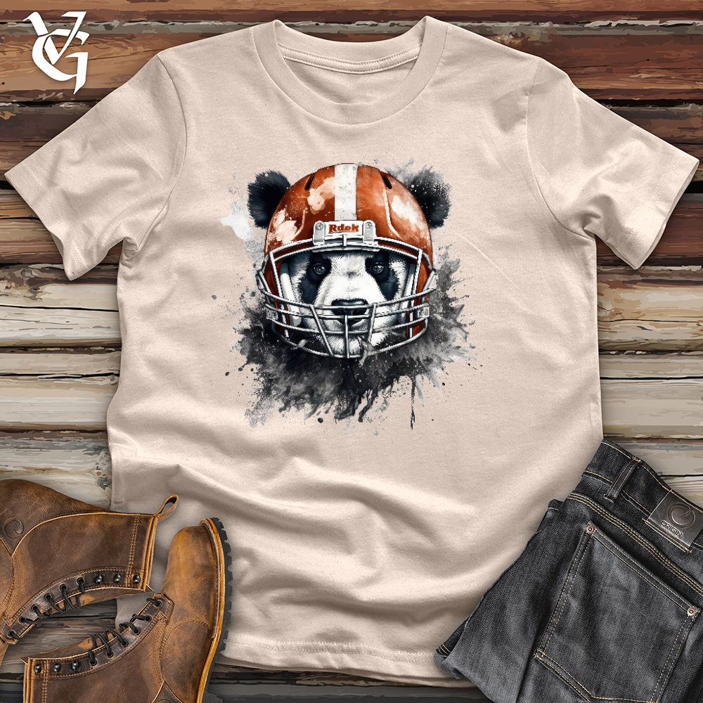 Viking Goods Panda Football Player Cotton Tee Tan / L