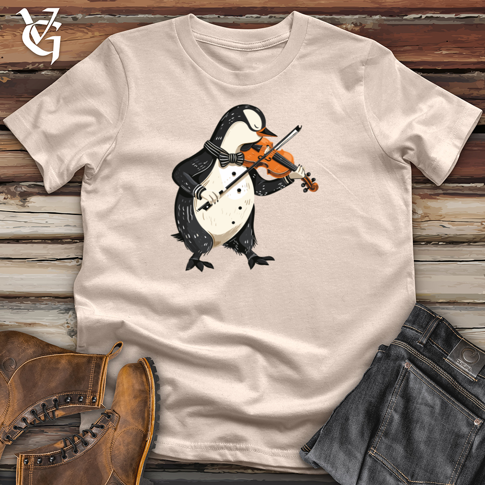 Viking Goods Penguin Violin Virtuoso Cotton Tee Tan / L